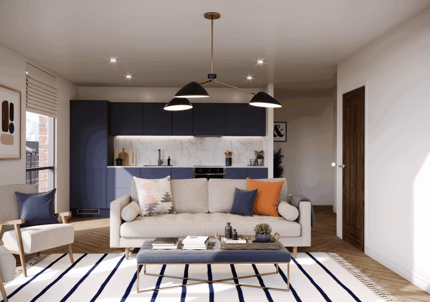 Charles Green Residences living area