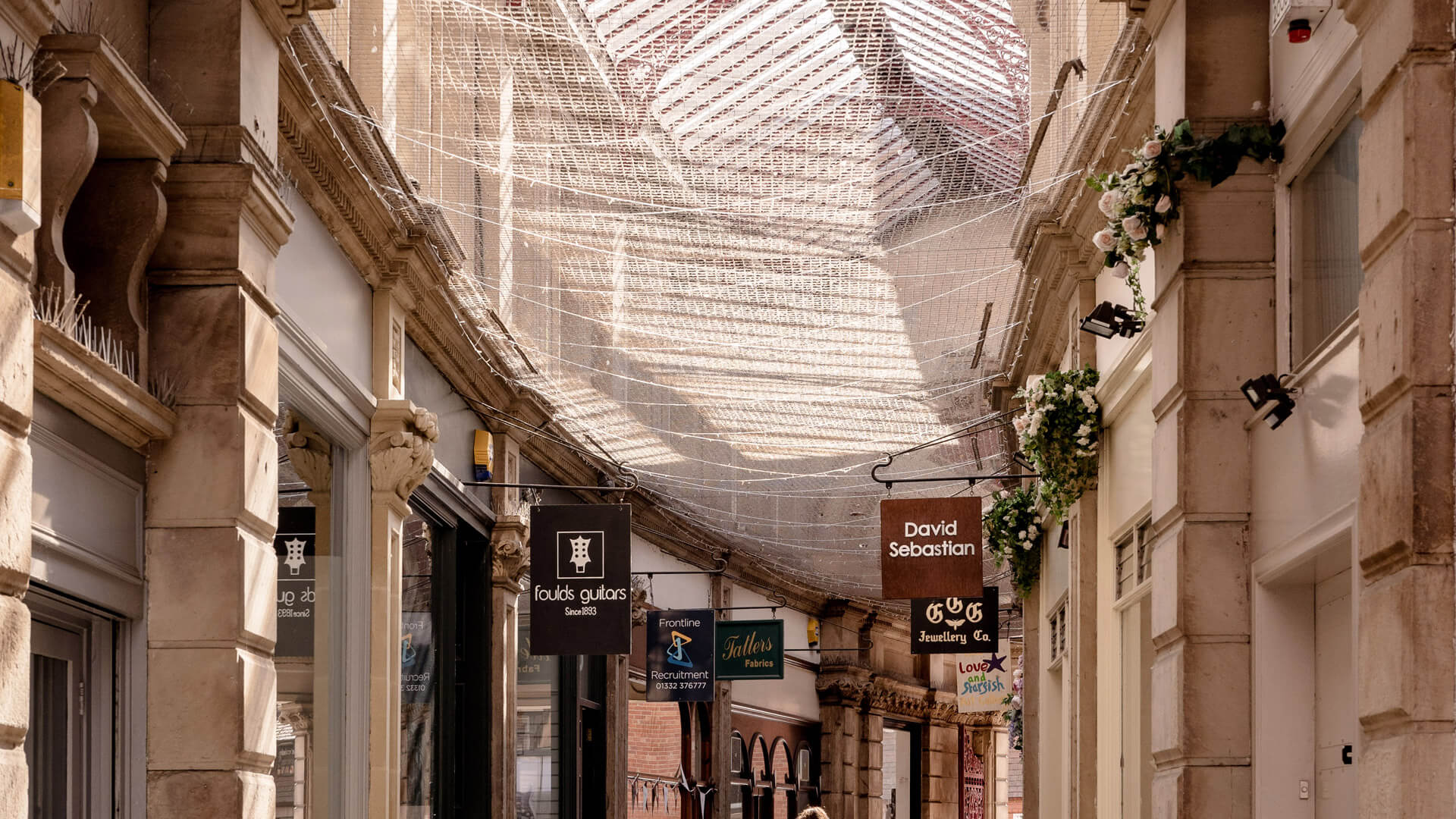 shops in a derby arcade