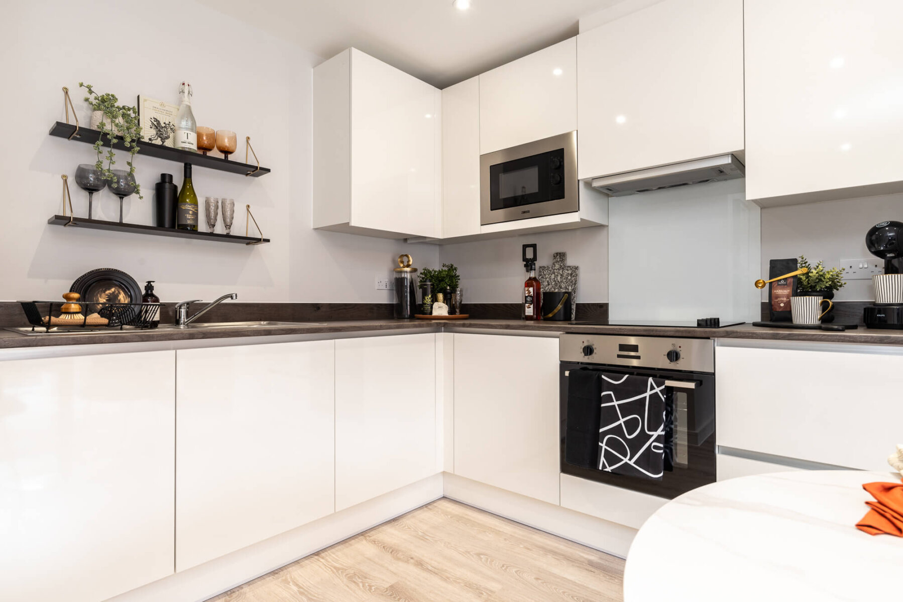 Derby City Centre development show flat - kitchen