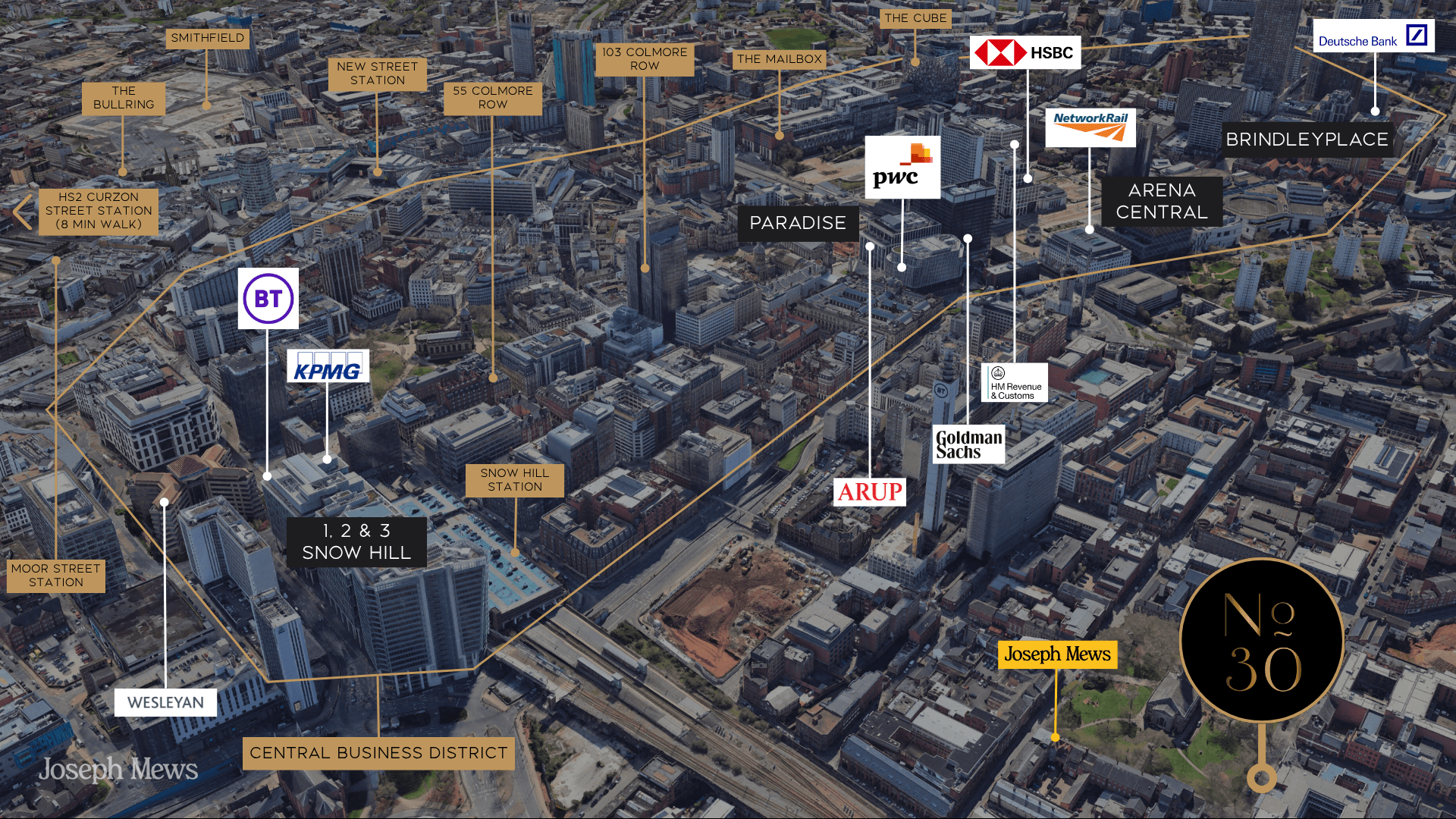 30 St. Pauls map of Birmingham